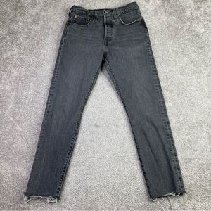 Levi’s 501 Jeans Women’s 26X26 Black Skinny High Rise Button Fly Crop